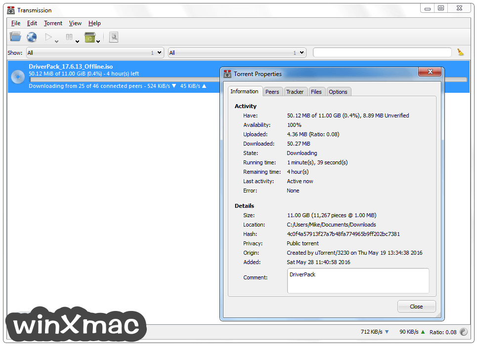 transmission for mac 10.7
